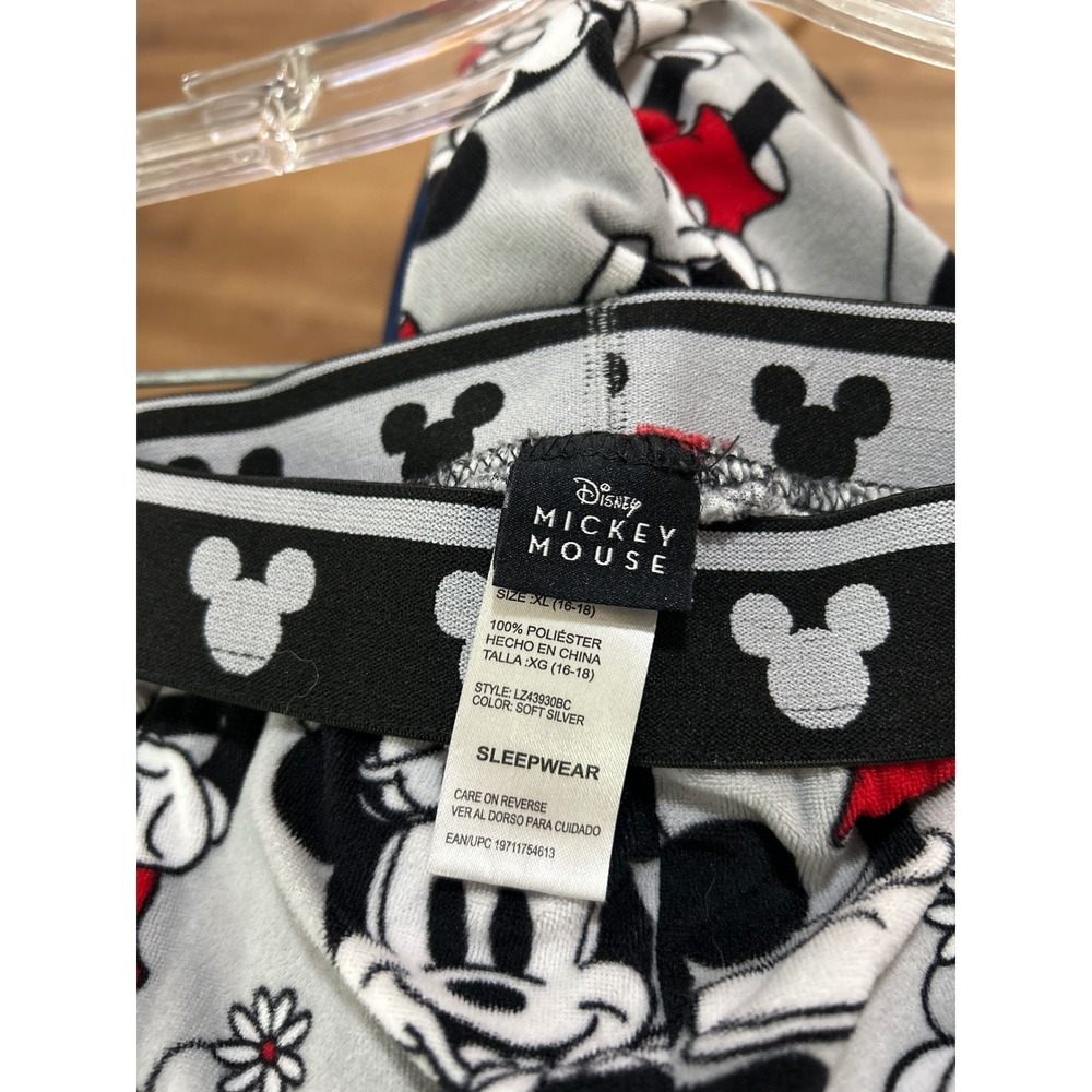 Disney Mickey Mouse Pajama Pants Sleepwear Lounge Pants XL Gray - Picture 4 of 6